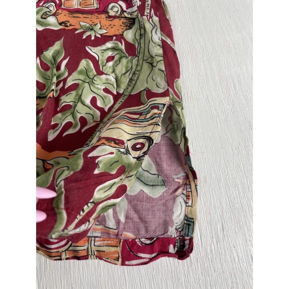 VTG Tropical Men's XXL Hawaiian Shirt Vintage Wagon Cars Surf Style Coconut USA - Picture 9 of 13